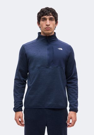 The North Face, PERFORMANCE 1/4 ZIP - Suéter de forro polar - summit navy dark heather