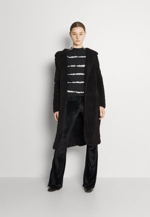 ONLCONTACT LONG COAT - Veste polaire - black