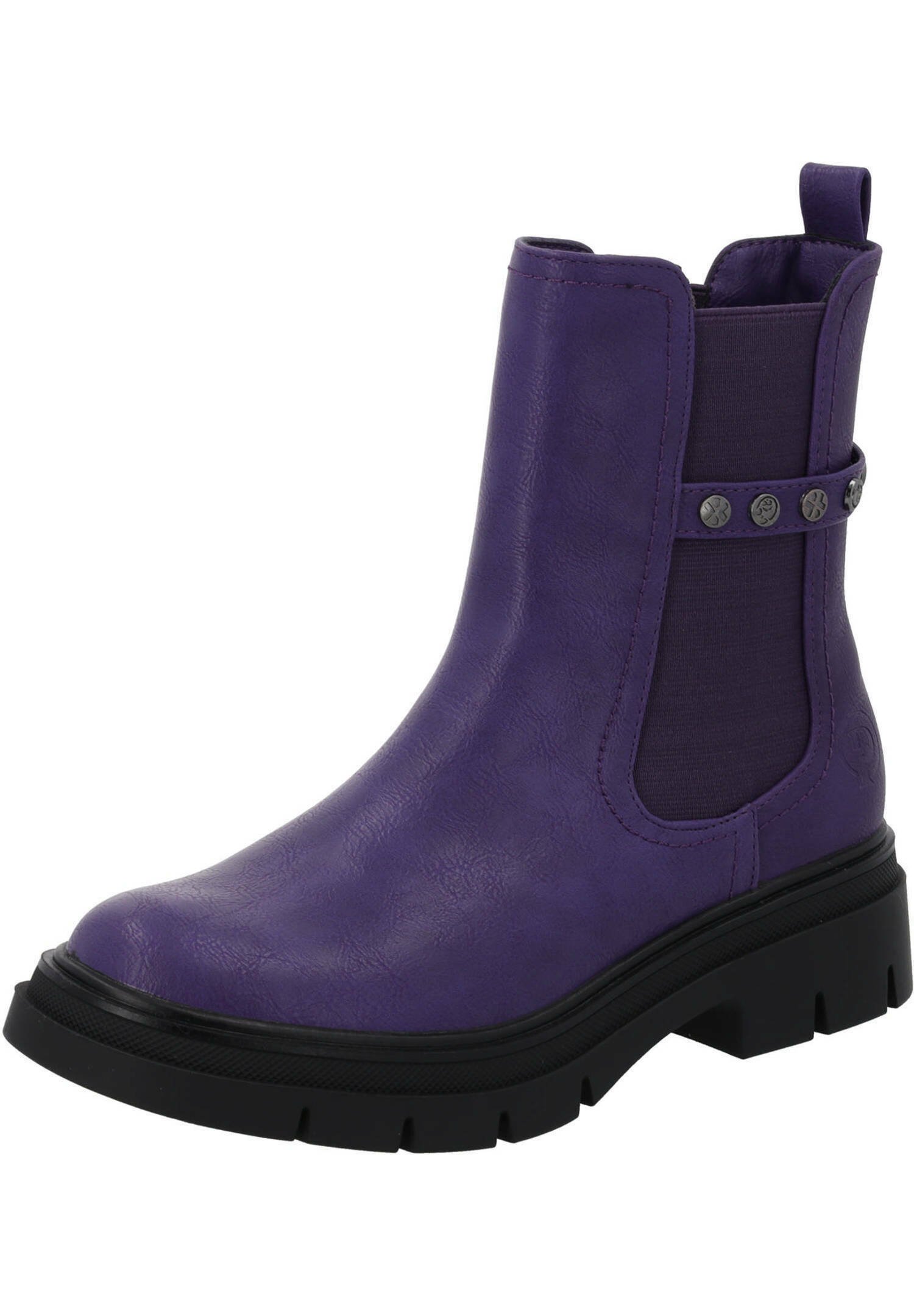 Palado Stiefeletten Damen Djerba Gloss – Glänzende Boots Mit 4 Cm Absatz, Gefüttert, Von Sila Sahin