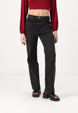 Relaxed fit jeans - washed black