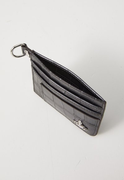 Vivienne Westwood CARD HOLDER FLAT CHAIN UNISEX - Peněženka - anthracite
