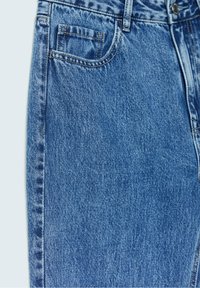 Stradivarius Vaqueros rectos - dark-blue denim