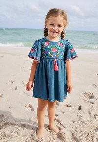 Next KAFTAN REGULAR FIT - Denim dress - blue denim