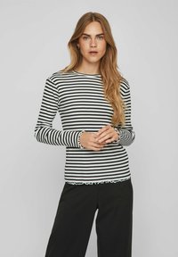 VILA Langærmet T-shirt - black