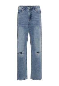 KAMARGOT - Straight leg -farkut - washed blue denim