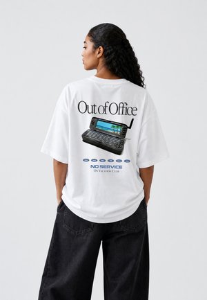 On Vacation, NO SERVICE T-SHIRT UNISEX - Printtipaita - white