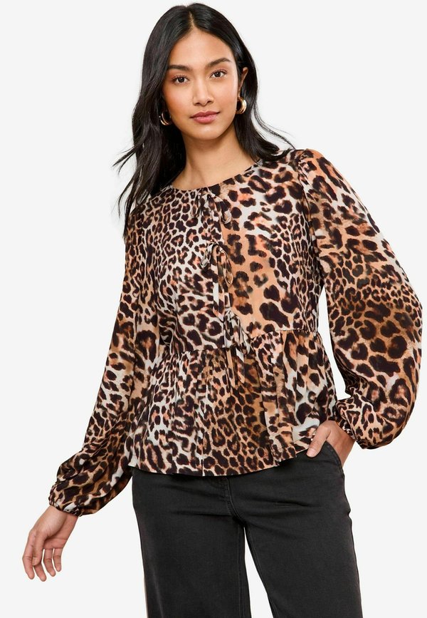 LONG SLEEVE TIE FRONT - Bluse