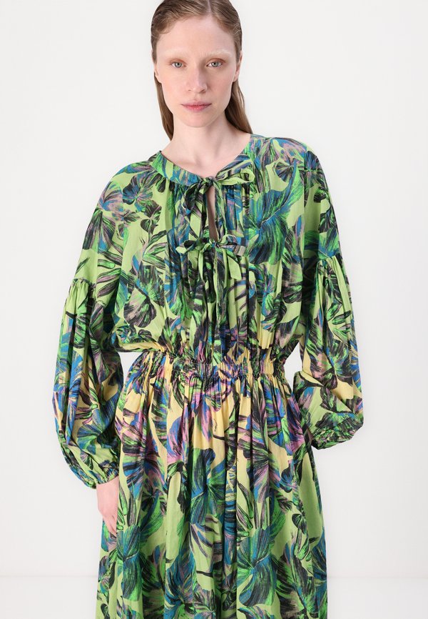 OLD LOVE ABITO STAMPA FOGLIE  - Day dress2