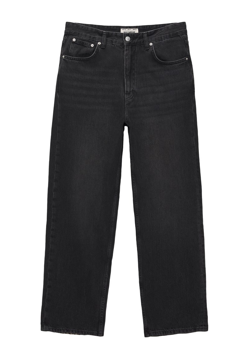 PULL&BEAR Jeansy Straight Leg czarny