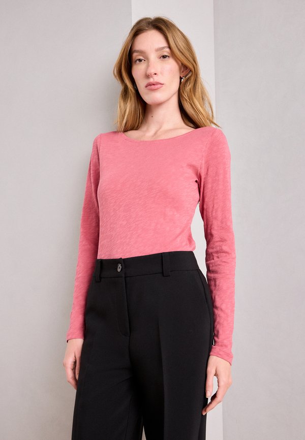 LONG SLEEVE BOAT NECK - Long sleeved top - blushed berry
