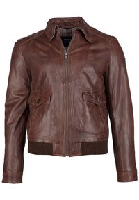 JCC MIT BRUSTTASCHE SAMUEL - Lederjacke - rostbraun