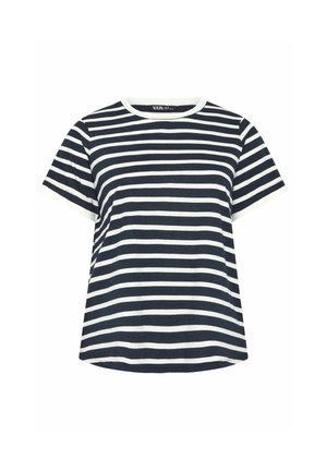 Yours Clothing, PLUS SIZE T-SHIRTS - T-shirts print - navy