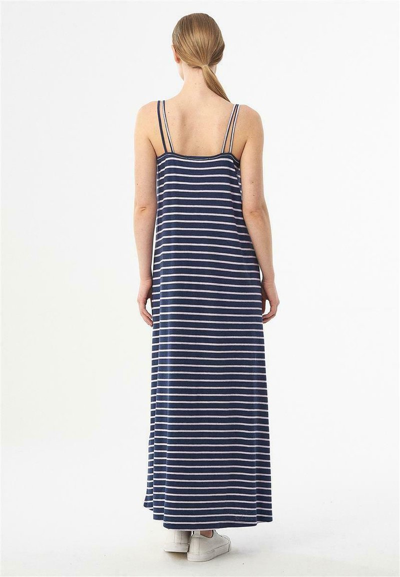 Damen Freizeitkleider | ORGANICATION Maxikleid navy lavender fog/dunkelblau - ZY19165 Damen Freizeitkleider | ORGANICATION Maxikleid navy lavender fog/dunkelblau - ZY19165