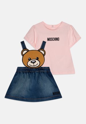 MOSCHINO BABY SKIRT SET - Vestido vaquero - sugar rose