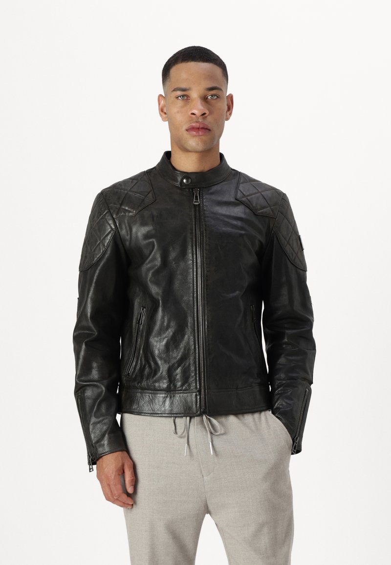 Belstaff OUTLAW - Chaqueta de cuero - black