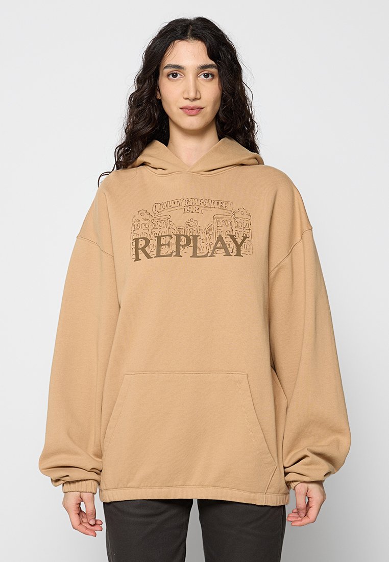 Replay Hoodie lichtbruin Replay Hoodie lichtbruin