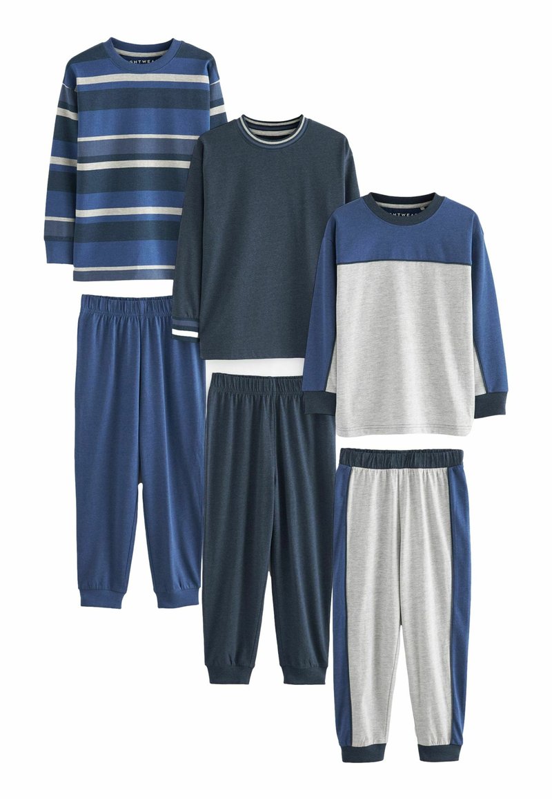 Next - 3 PACK SET - Pyjamas - blue, Förstora