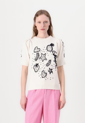 EDO SHORT SLEEVE  - Pullover - cosy white