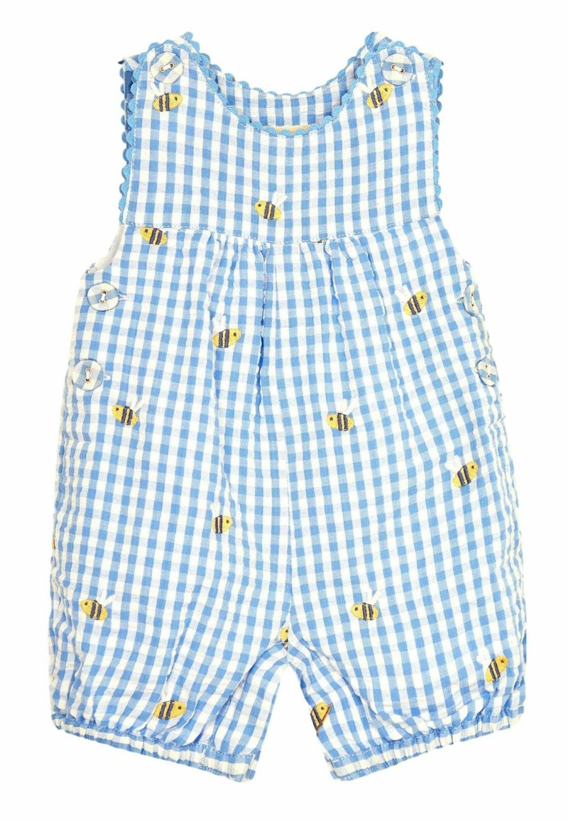 JoJo Maman Bébé LADYBIRD EMBROIDERED GINGHAM - REGULAR FIT - Lacláče - blue bee