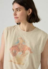 Levi's® BOXY TANK DECO CANYON VIEW SUGAR - T-shirts print - western archival fad