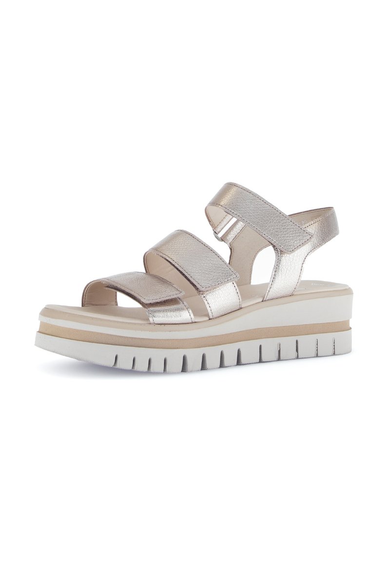 Gabor Sandalen met plateauzool beige