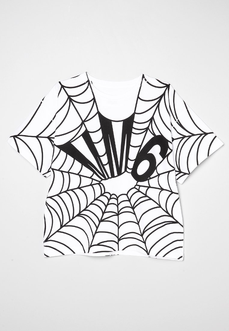 MM6 Maison Margiela T-shirt print wit MM6 Maison Margiela T-shirt print wit
