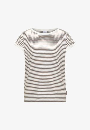 Cecil, T-SHIRT MIT BOAT NECK UND STREIFEN - T-shirts print - urban taupe