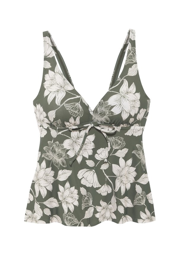 TANKINI - Bikini-Top - oliv creme