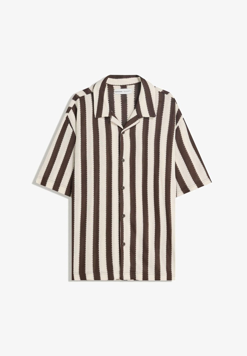 Camicia Maniche Corte Camicia A Righe Bershka Bershka STRIPED