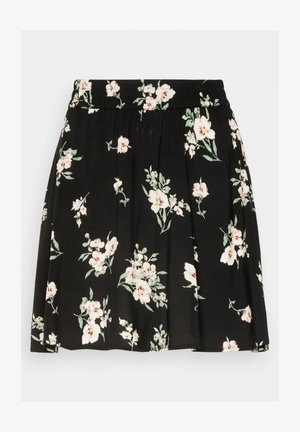 Vero Moda VMSIMPLY EASY SKATER SKIRT - Miniseelik - black/sandy