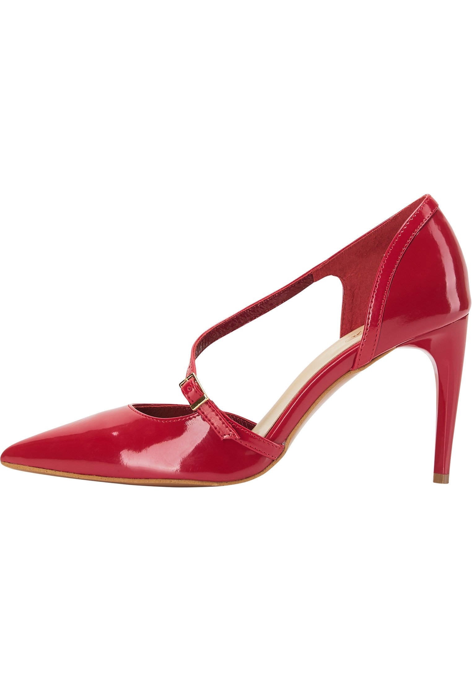 Pumps met 12cm hoge hak in rood lak | Silhouette | Rotterdam