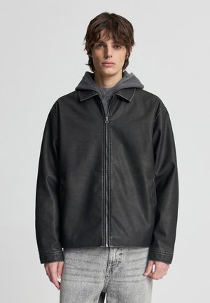 CAPOSPALLA TINTA - Giacca in similpelle - nero