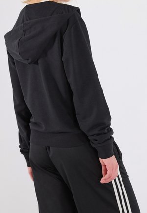 Felpa con zip - black