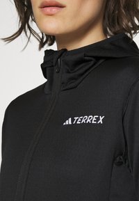 Adidas Terrex TERREX XPERIOR LIGHT FLEECE HOODED JACKET - Flīsa jaka - black