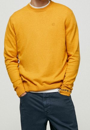 Stickad tröja - yellow