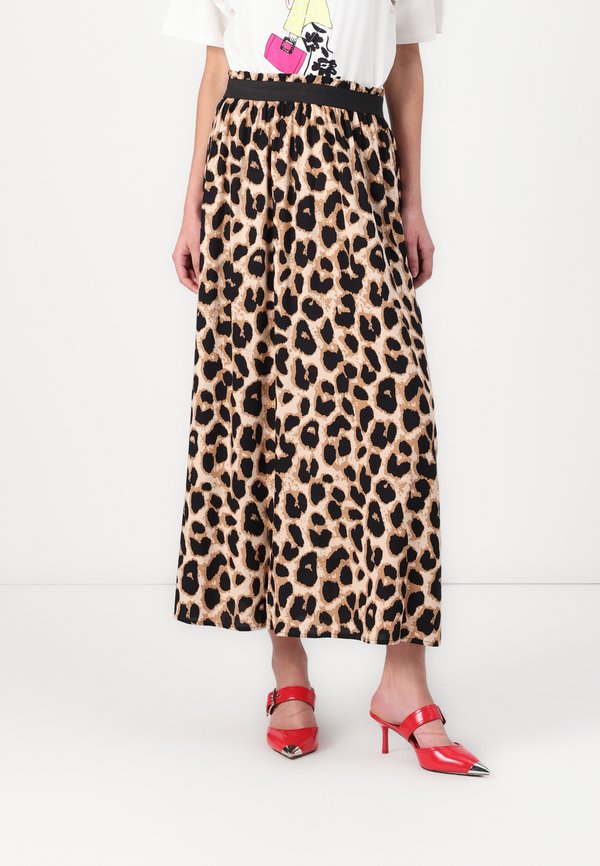 ONLVENEDIG AOP LIFE - A-line skirt - cloud dancer