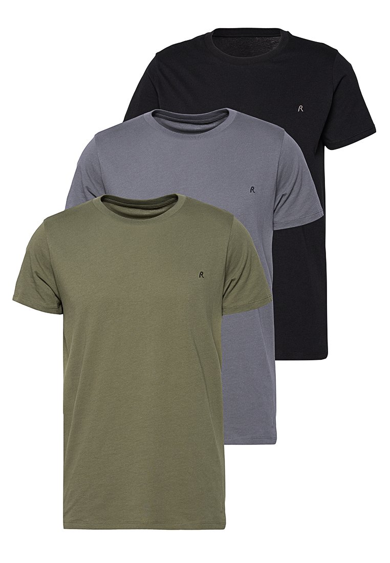 Replay T-shirt basic olijfgroen