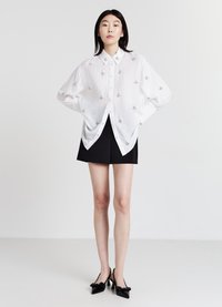 Calliope APPLICAZIONI - Camicia - bianco ottico