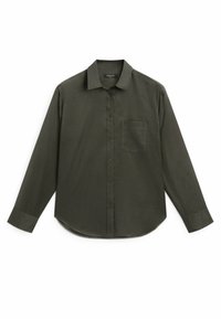 Button-down blouse - dark grey