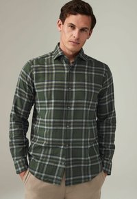 Next BRUSHED CHECKED  - REGULAR FIT - Skjorter - black watch tartan