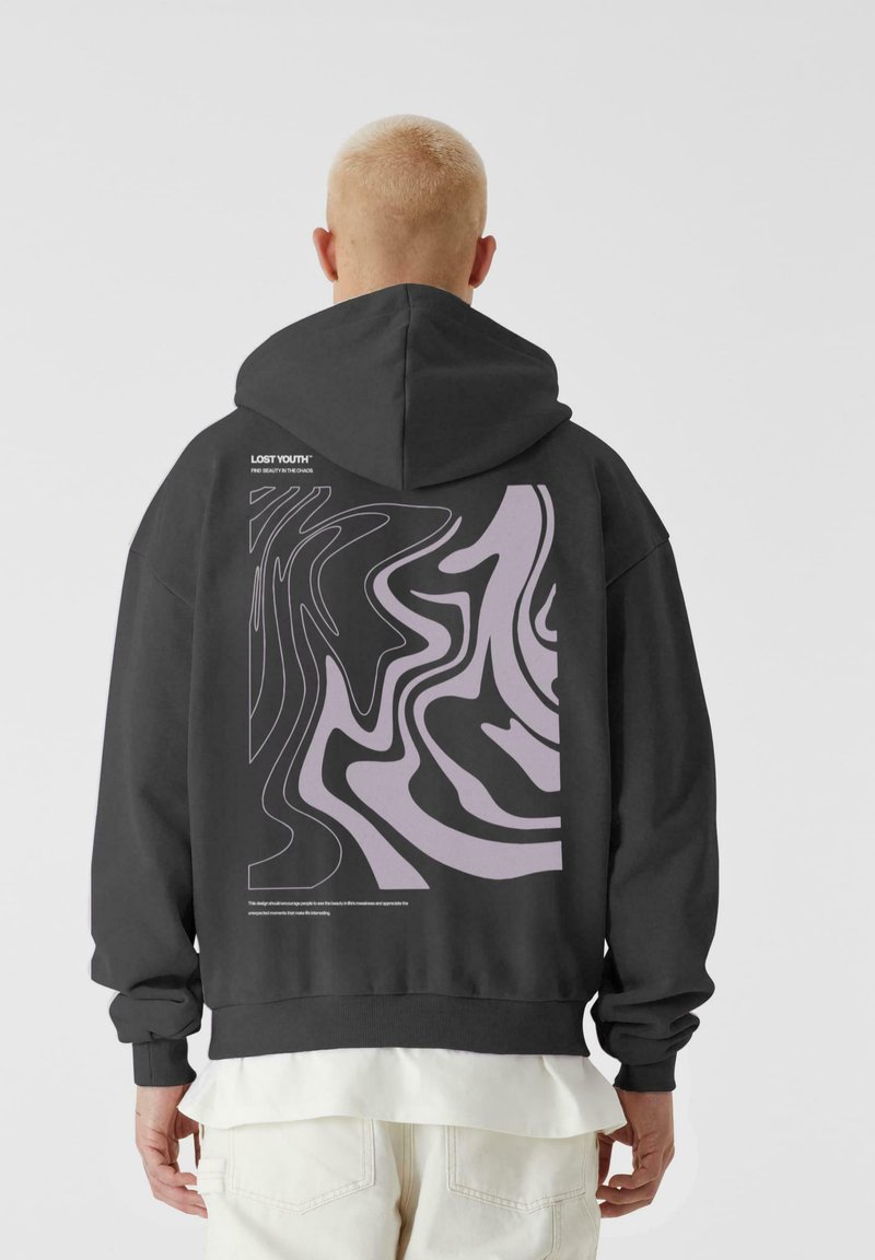 Lost Youth - CHAOS - Hoodie - darkgrey, Enlarge