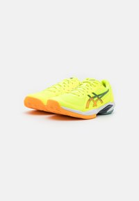 ASICS SOLUTION SWIFT FF 2 - Chaussures de padel - safety yellow/stadium orange