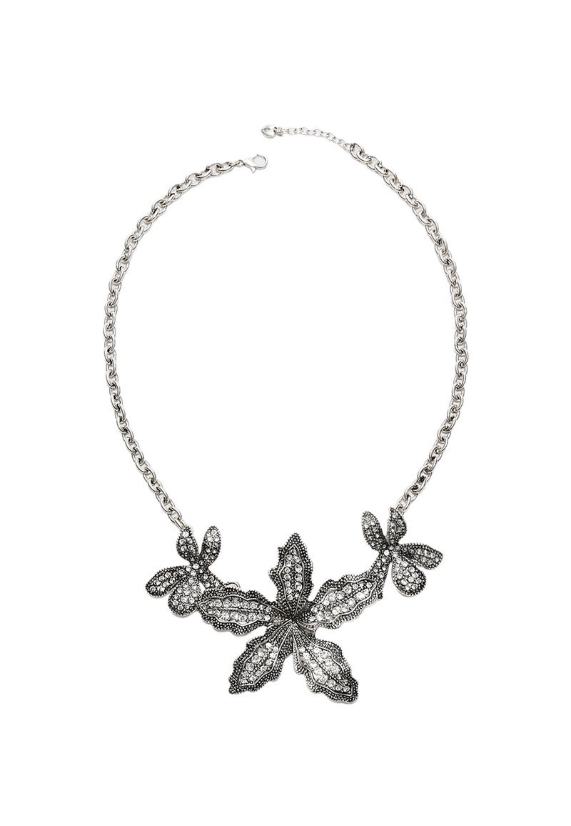 Stradivarius Collier - metallic grey/gris métallisé - ZALANDO.FR