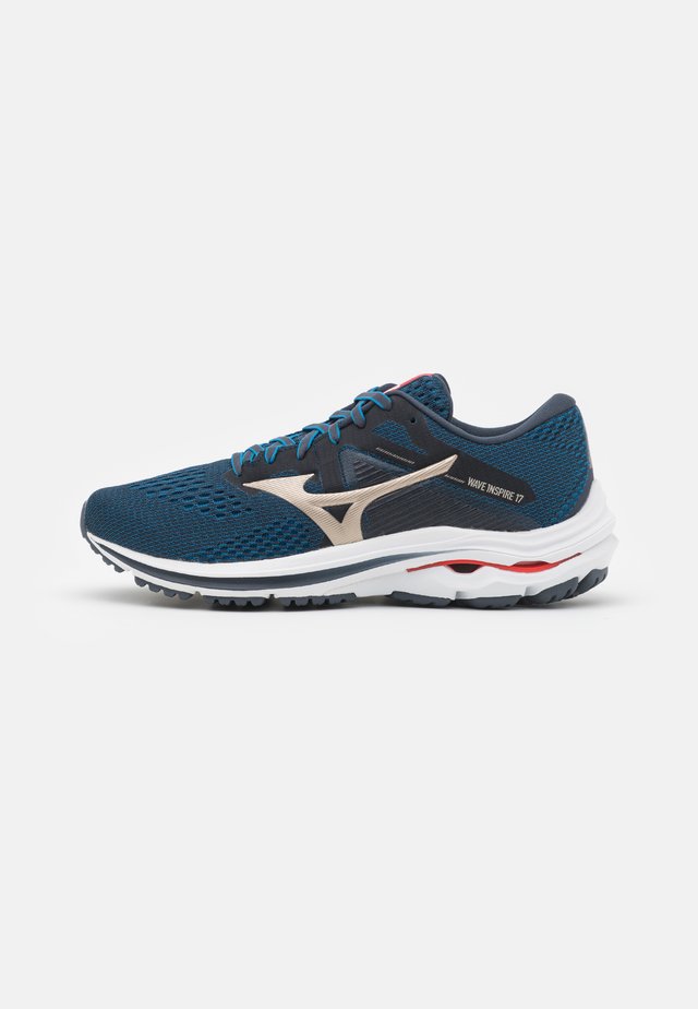 WAVE INSPIRE 17 - Scarpe da corsa stabili - india ink/platinum gold/ignition red
