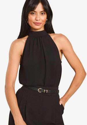 Lipsy BOW DETAIL HALTER   - REGULAR FIT - Palaidinė - black