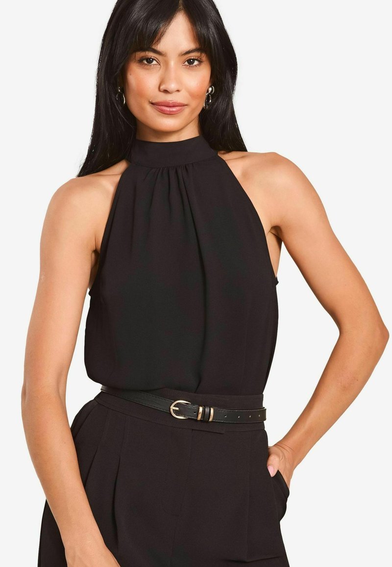 Lipsy BOW DETAIL HALTER   - REGULAR FIT - Palaidinė - black