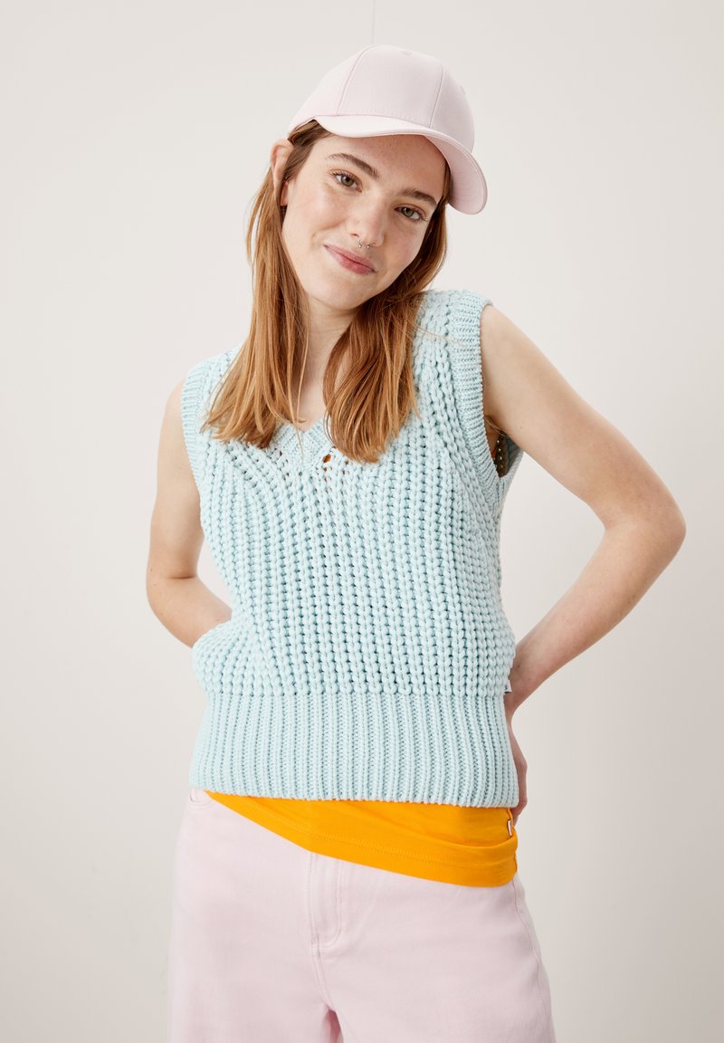 Damen Strickjacken | QS by s.Oliver Strickpullover aqua/hellblau - LU86684 Damen Strickjacken | QS by s.Oliver Strickpullover aqua/hellblau - LU86684