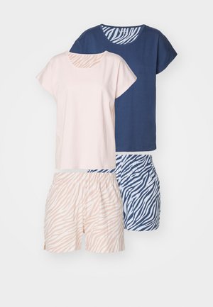 LASCANA VIVANCE DREAMS BY LASCANA VD SHORTY 2 PACK - Pyjama set - rose/blue