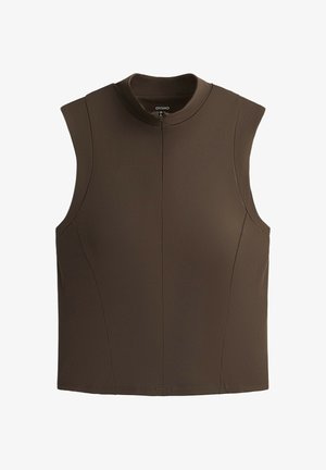 OYSHO, LONG-SLEEVE-FREE COMFORTLUX - Haut - brown