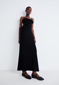 Gina Tricot - SOFT TOUCH MAXI  - Trikoomekko - black Pienoiskuva 1